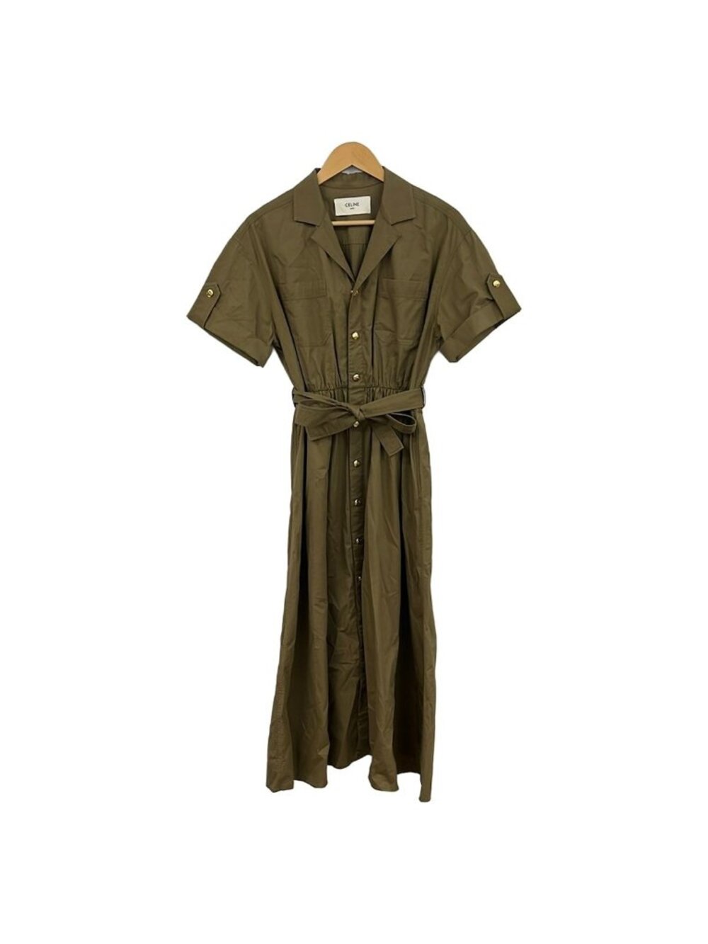 Celine Dress S Khaki Shirt 34